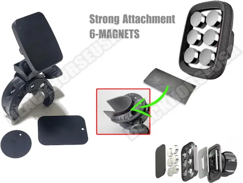 Vista 4 de Soporte para teléfono inteligente Mercedes GLE GLC GLS Diseño de pinza para consola central Magnético, para iPhone, para Android, carga