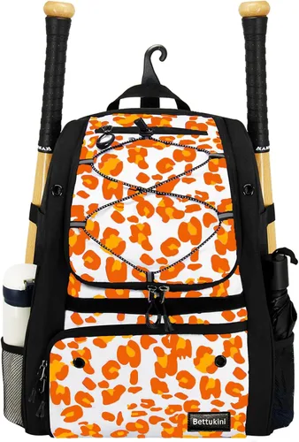 Vista 10 de Bolsa de béisbol juvenil con compartimento ventilado para zapatos, bolsa de bate de sóftbol para guantes de bateo, casco, equipo de teeball