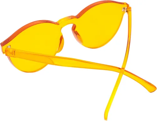 Vista 3 de FEISEDY Gafas de sol con montura transparente redonda con lentes transparentes B1895