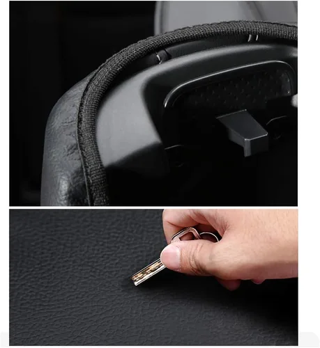 Vista 4 de YEE PIN Funda para reposabrazos central de automóvil, funda para tapa de consola Rogue X-Trail 2014-2019, caja de reposabrazos de consola central