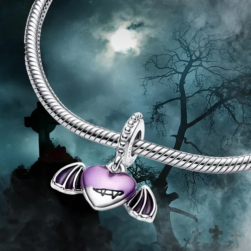 Vista 5 de polengju Birth Stone Love Heart Flying House Mom Crown Balloons Smile Children Luchs Charms para pulseras de plata de ley 925, collares, regalos