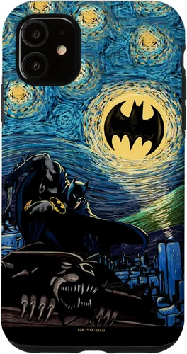 Vista 8 de DC Comics Batman Starry Night Style Painting Case para iPhone 17