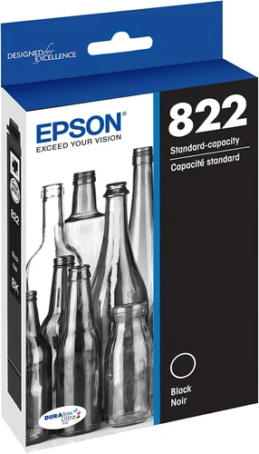 Vista 3 de Epson T822 DURABrite Ultra Ink Cartucho negro de capacidad estándar (T822120-S) y T822 DURABrite Ultra - Tinta de capacidad estándar Magenta