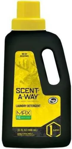 Vista 2 de Hunters Specialties Scent-A-Way MAX Fresh Earth Detergente para ropa Fórmula eliminadora de olores para equipo de caza, botella de 18 onzas