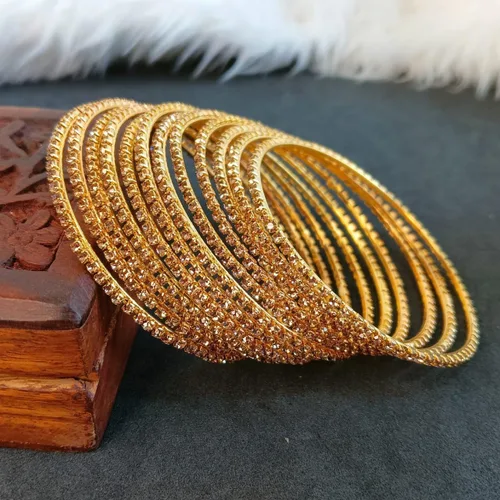 Vista 2 de Efulgenz Rhinestone Bangles Bracelet Indian Bangle CZ Crystal Bangles Wedding Bridal Bangles Bracelet Jewelry Bollywood Bangles for Women