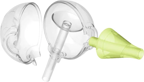 Vista 3 de Nosiboo Aspirador nasal ecológico para bebé, limpiador de nariz silencioso y portátil, potencia de succión nasal operada por la boca