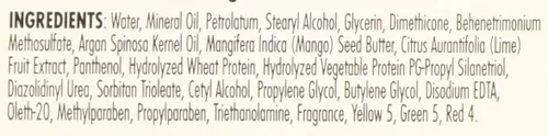 Vista 5 de Blue Magic Acondicionador sin enjuague de mango y lima con aceite de argán, 13.75 onzas
