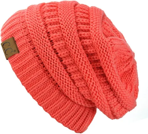Vista 649 de C.C Trendy Warm Chunky Soft Stretch Cable Knit Beanie