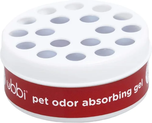 Vista 2 de Ubbi Gel eliminador absorbente de olores para mascotas, ambientador de aroma sólido a lavanda, suministro para 12 semanas