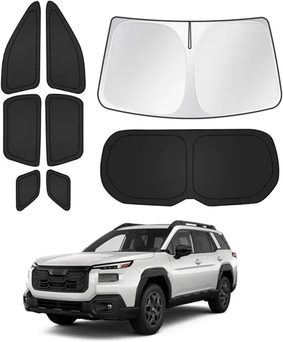 Vista 16 de Canvcle Parasol para parabrisas para Tesla modelo Y/3 2017-2025 2026 (compatible con modelos 2025 Y Juniper/2024 Modelo 3 Highland), parasol grueso