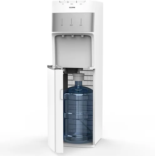 Vista 9 de Dispensador enfriador de agua con carga inferior autolimpiante para botellas de 3-5 galones, agua fría, caliente y a temperatura ambiente