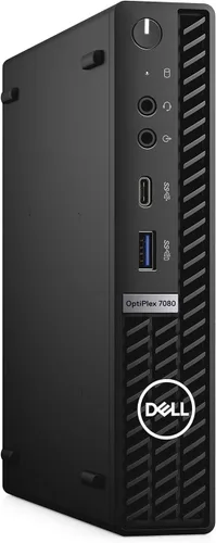 Vista 3 de Dell Computadora de escritorio Micro OptiPlex 7080, Intel Core i5-10500T de 10ª generación, 16 GB DDR4 RAM 512 GB SSD, teclado y mouse, 2