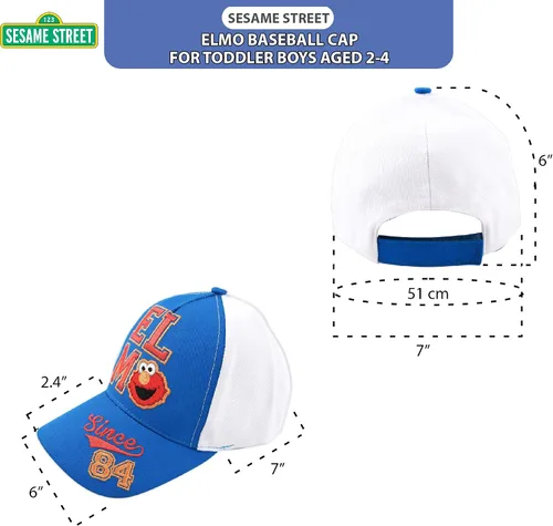 Vista 7 de Sesame Street Sombrero de béisbol Elmo para niños pequeños, Kids Cap Size 2-4