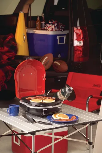 Vista 3 de Parrilla Coleman Fold N Go con encendido automático