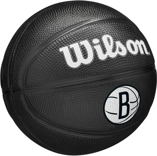 Vista 2 de Wilson Team Tribute Brooklyn Nets Mini Ball WZ4017604XB, Balones de baloncesto unisex, negro, 3 UE