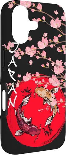 Vista 3 de koi Fish Ying yang,Japanese Flag Japan - Cherry Blossom Case for iPhone 17