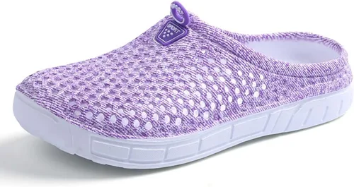Vista 37 de CERYTHRINA Zuecos de jardín para mujeres, zapatos transpirables de secado rápido, sandalias, pantuflas, calzado de playa