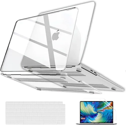 Vista 31 de GVTECH Funda para MacBook Air de 13 pulgadas (2010-2017) A1369 A1466 carcasa rígida de plástico, carcasa negra