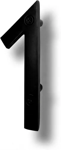 Vista 41 de NACH Números de casa flotantes, números de casa negros de aluminio de 4 pulgadas para exteriores - Número 0, números de puerta con accesorios