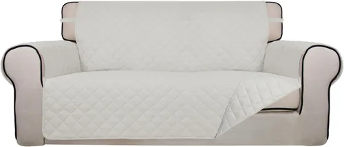 Vista 18 de PureFit - Funda de sofá acolchada reversible, protector de muebles impermeable, funda de sofá lavable con espuma antideslizante y correas elásticas