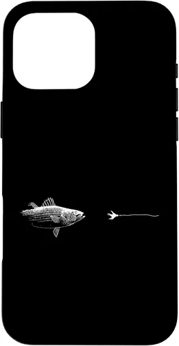 Vista 19 de Graphic Fly Fishing Hook Line - Fish Striped Bass Case for iPhone 16