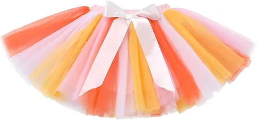 Vista 3 de ODASDO Sunshine - Conjunto de 3 piezas de traje de cumpleaños para bebé niña de un año de edad, fiesta de pastel de algodón con tutú y diadema