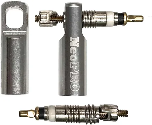 Vista 9 de NeoPRO Bike Presta tapa de válvula con kit de función de extracción de núcleo de válvula, cubiertas antipolvo para neumáticos