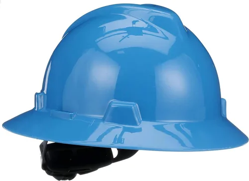 Vista 24 de MSA V-Gard Casco de Ala Completa con Suspensión - Carcasa de Polietileno, Protección Superior contra Impactos y Correas de Corona Autoajustables