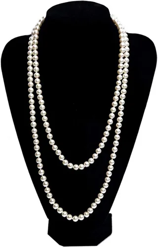 Vista 4 de DRESHOW Juego de accesorios de gran Gatsby de los años 20 para mujer, diadema, guantes, disfraz, Harlem Nights, accesorios