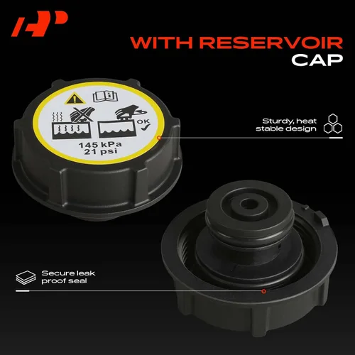 Vista 5 de A-Premium Tanque de depósito de desbordamiento de refrigerante [con tapa y sensor] compatible con Volvo S60 2011-2016, S80 2006-2015, XC60 2010-2016