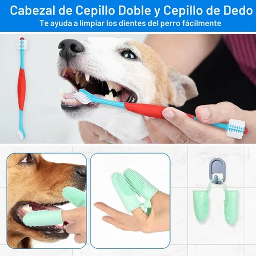 Vista 7 de Kit de limpieza ultrasónica de dientes de perro para limpieza de dientes de mascotas, removedor de placa de perro para dientes, 5 modos