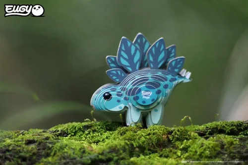 Vista 6 de EUGY Rompecabezas de papel 3D ecológico 007 Stego [nuevo sello]