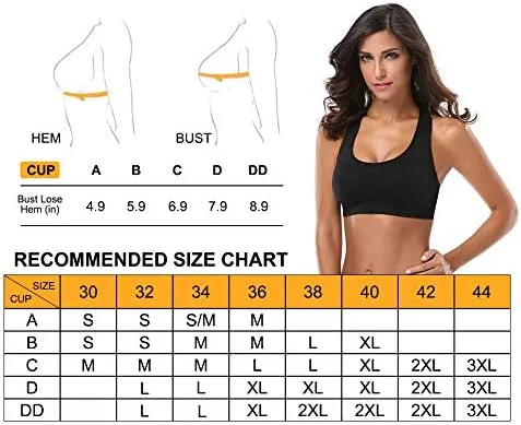 Vista 7 de MIRITY - Brasier deportivo de alto impacto con espalda cruzada para mujer