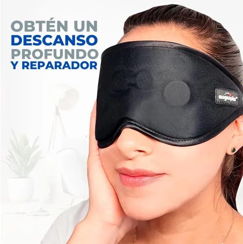 Vista 2 de Máscara magnética para dormir con 10 imanes de ferrita 3800 Gauss