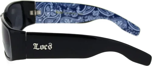 Vista 3 de Locs Gangster Bandana Print Arm Classic Rectangular Cholo Gafas de sol