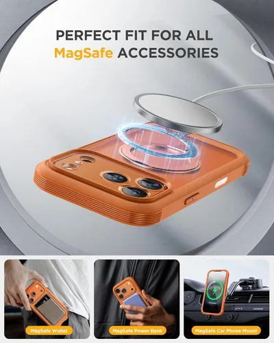 Vista 232 de Miracase Serie de vidrio para iPhone 11 de 6.1 pulgadas, funda protectora de cuerpo completo resistente mejorada con protector de pantalla de vidrio