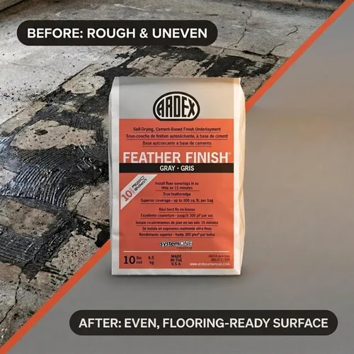 Vista 8 de Ardex Feather acabado secado automático Cemento Base Gris Pack de 4 bolsas 10 libras