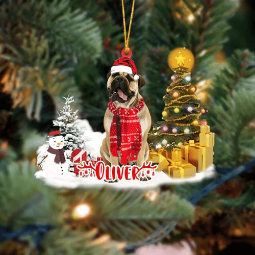 Vista 43 de NAZENTI Adorno personalizado de gato abisinio con árbol de pino, adorno de Navidad personalizado para perros amantes de las mascotas, colgante