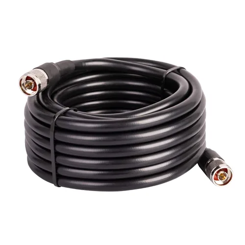 Vista 10 de XRDS -RF Cable de extensión coaxial macho N a N macho de 2 pies, baja pérdida KMR400 tipo N