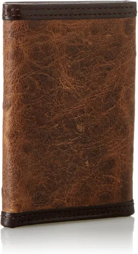Vista 2 de Nocona Trifold - Avestruz marrón para hombre