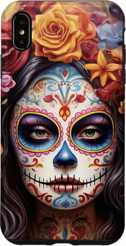 Vista 11 de iPhone 16 La Catrina Mujeres Dia De Los Muertos Latina Sugar Skull Case