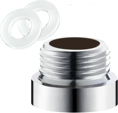 Vista 12 de Extensión de brazo de ducha de 1 pulgada, brazo de extensión de cabezal de ducha de acero inoxidable para accesorios de baño