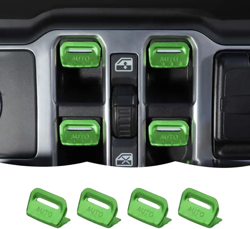 Vista 14 de RT-TCZ Cubierta de interruptor de ventana de consola central, accesorios interiores compatibles con Jeep Wrangler JL JLU y Gladiator JT 2018-2024