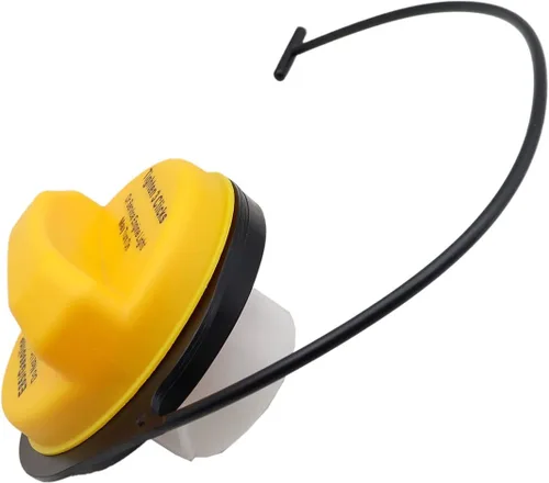Vista 4 de Tapa de llenado del depósito de combustible E85 amarillo compatible con GMC Cadillac Chevrolet GT295 20915990