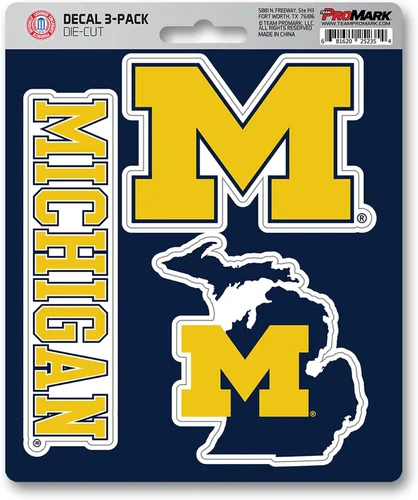 Vista 7 de FANMATS NCAA Unisex NCAA 3 Piece Decal Set