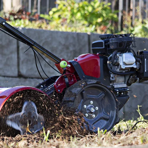 Vista 5 de Earthquake 37037 Pioneer Motocultor de púas traseras de doble dirección, Rojo/Negro