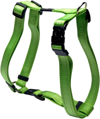 Vista 13 de Arnés reflectante ajustable en H para perros extragrandes; collar y correa a juego disponibles, amarillo