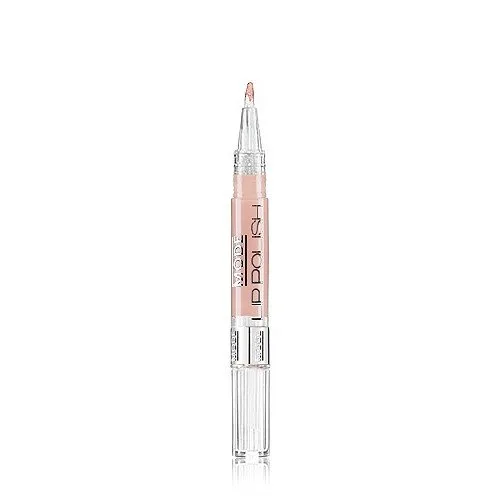 Vista 9 de MODE - Esmalte de labios, 05 onzas líquidas, DELICATE (Melocotón con perla dorada) Brush On Intense Shine Lip Gloss Pen, color cremoso de cuerpo