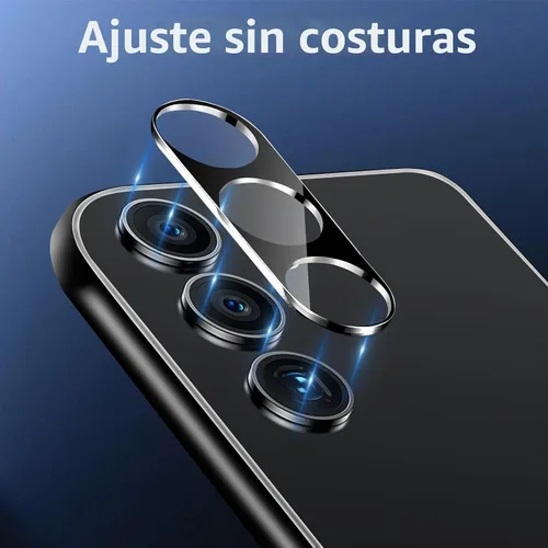 Vista 6 de Paquete de 3 protectores de lente de cámara Dengduoduo para Samsung Galaxy A15 5G, protector de cámara de vidrio templado, cubierta trasera