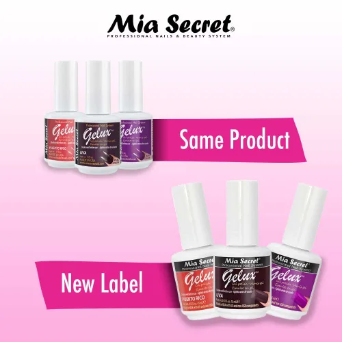 Vista 3 de Mia Secret Gelux Esmalte de uñas de gel Soak-off color Aguamarina - Esmalte de gel curado con lámpara de uñas - Esmaltes para uñas en gel de larga